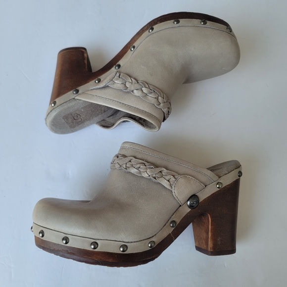 UGG Shoes - UGG Leather Clogs Size 7